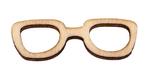 Brýle dřevěné dekorace 16x43mm
