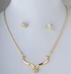 Set ALISA náhrdelník + náušnice barva zlatá