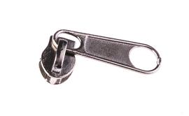 Jezdec na plastový zip 3mm stříbrný