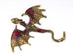 Brož drak 70x60mm