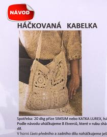 Návod hačkovaná kabelka KATKA