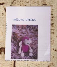 Návod háčkovaná růžová OVEČKA